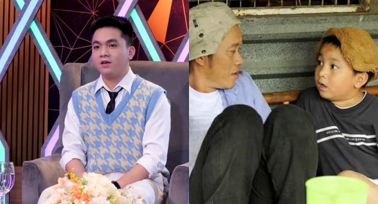 Meritorious Artist Hoai Linh once adopted Ben Hoang Quan. Photo: Provided by Jet.