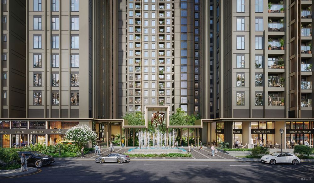 Hình phối cảnh sảnh đón thương mại tại dự án Imperia Sensa Park. Ảnh: MIK Group