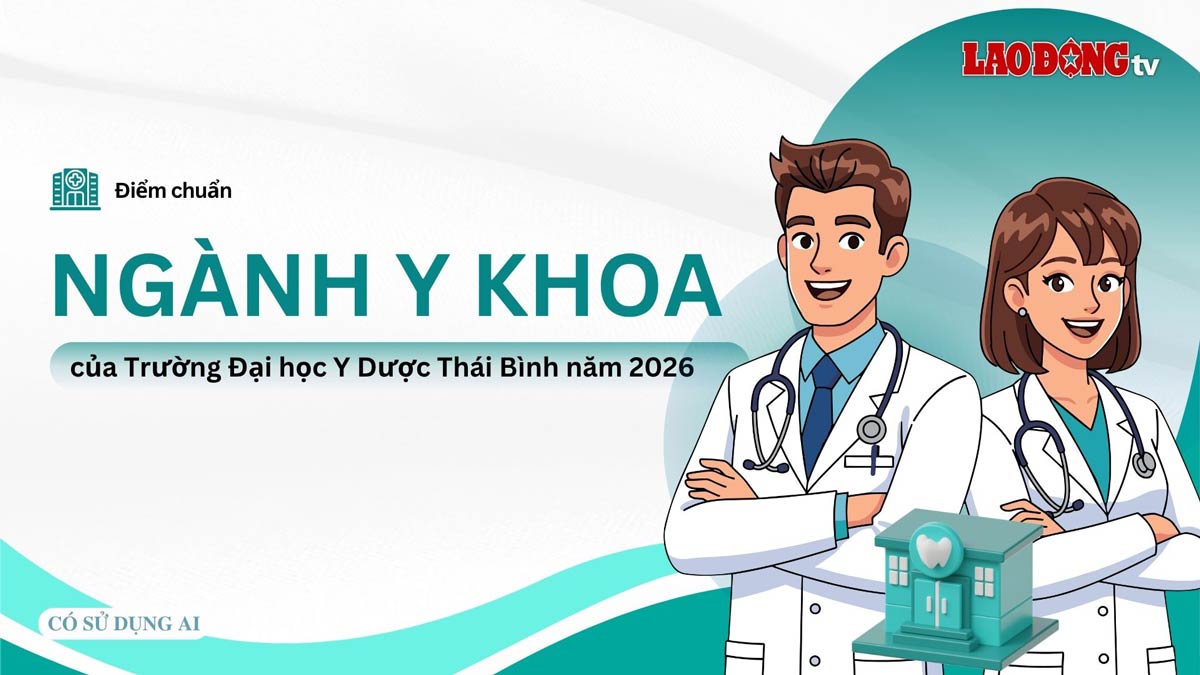 Medical major benchmark scores of Thai Binh University of Medicine and Pharmacy in 2026