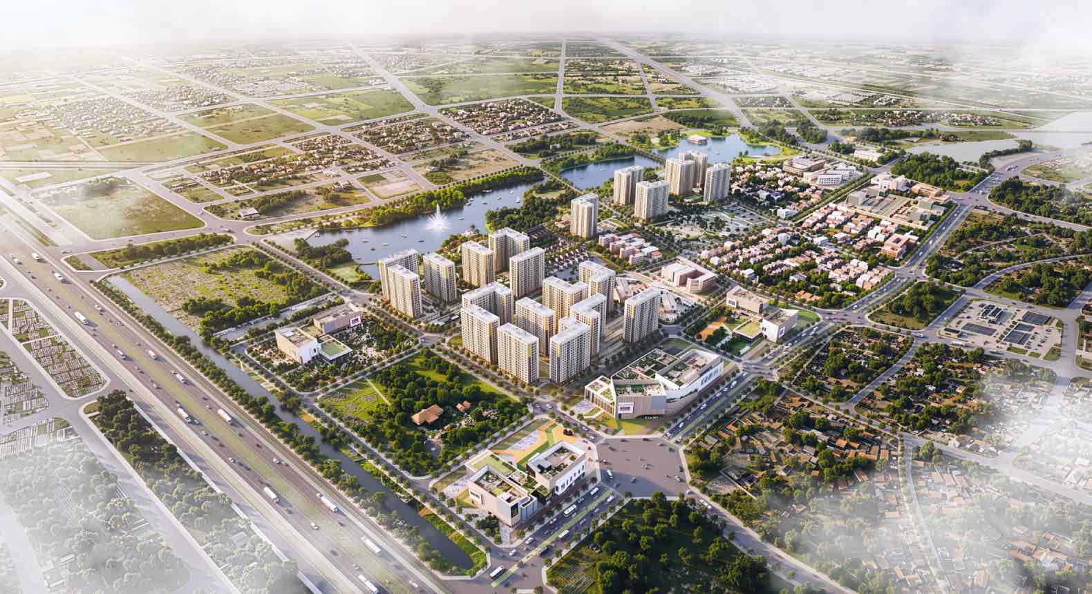 Perspective of 21 Evergreen Premium buildings. Photo: Investor