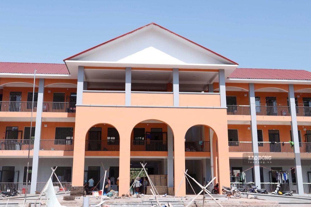 Boarding school in the difficult area of Dien Bien is accelerating towards the finish line. Photo: Thanh An
