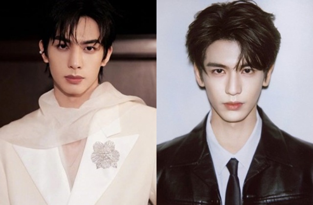 Tong Uy Long, Truong Lang hach are in the list of the 4 most beautiful men in China. Photo VieON, Xinhua