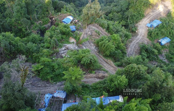 Bao Lam Mineral Investment Joint Stock Company is considered for a license to explore gold ore in Muong Te, Lai Chau. Photo: Thanh An