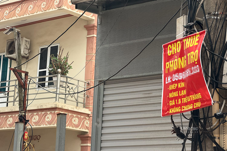 Theo ghi nhận, giá nhà trọ tại khu vực Lai Xá (cách trung tâm Cầu Giấy khoảng 7km) có mức giá mềm hơn, vẫn thuận tiện kết nối nhờ hệ thống giao thông công cộng. Ảnh: Dương Anh