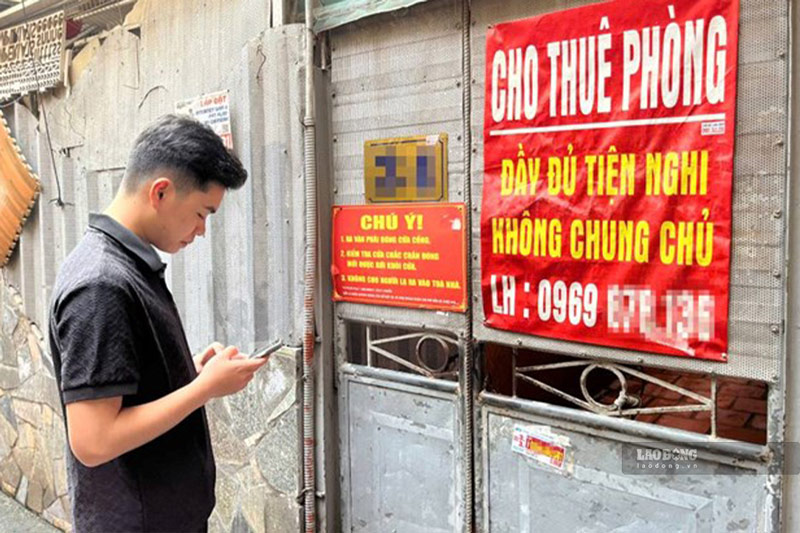 Rental prices in the central area of Hanoi increased sharply at the beginning of the new school year. Photo: Ngoc Mai