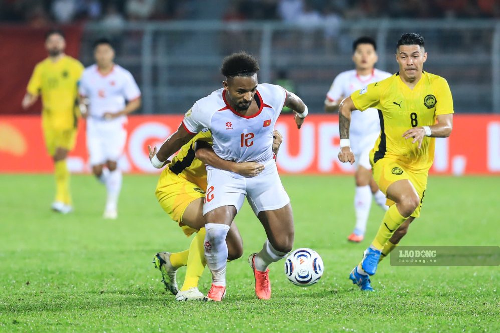 Le match retour des demi-finales entre le Vietnam et la Malaisie se déroule au stade Mỹ Đình. Photo: Minh Dân