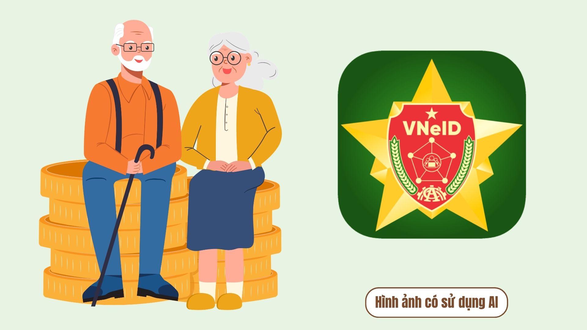 From September 28, pensions and allowances can be received immediately on VNeID. Graphics: AI