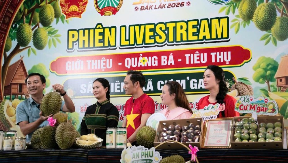 Thành công của phiên livestream bán sầu riêng giúp góp phần quảng bá nông sản địa phương. Ảnh: Hạnh Nguyễn