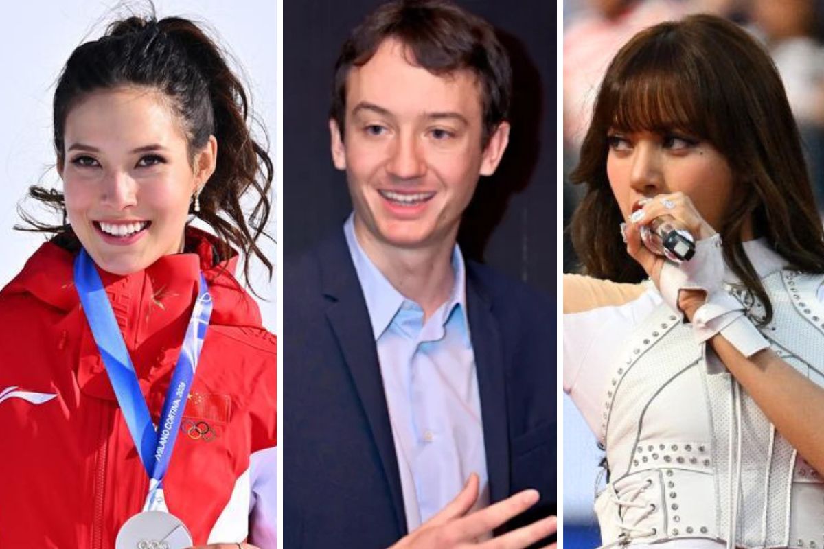 Coc Ai Lang, Frédéric Arnault and Lisa (Blackpink). Photo: Xinhua, AFP