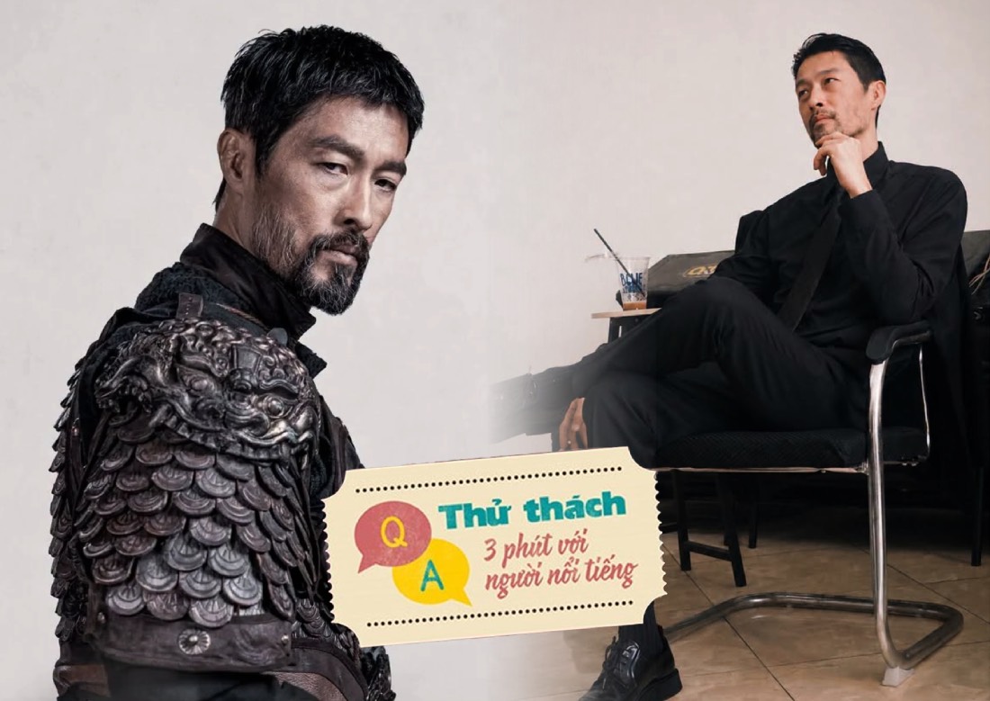 Johnny Tri Nguyen shared about his journey in the 3-minute challenge with celebrities of Lao Dong Newspaper.