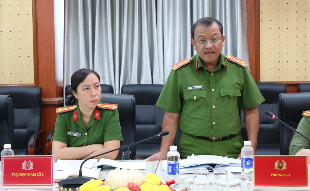 Đại biểu tham gia ý kiến tại hội thảo. Ảnh: Tiến Dũng/Công an An Giang