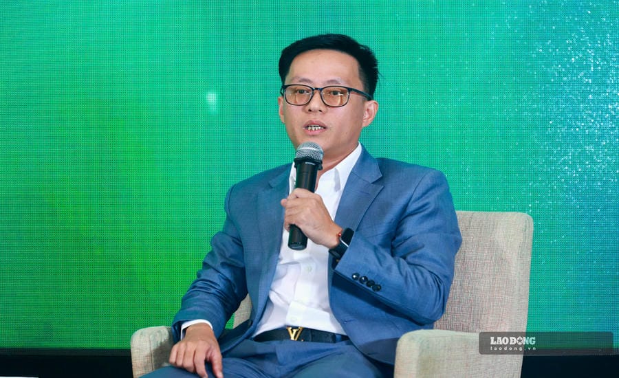 Mr. Nguyen The Minh - Director of Investment Banking Block, Member of the Executive Board of An Binh Securities Joint Stock Company (ABS). Photo: Luc Giang