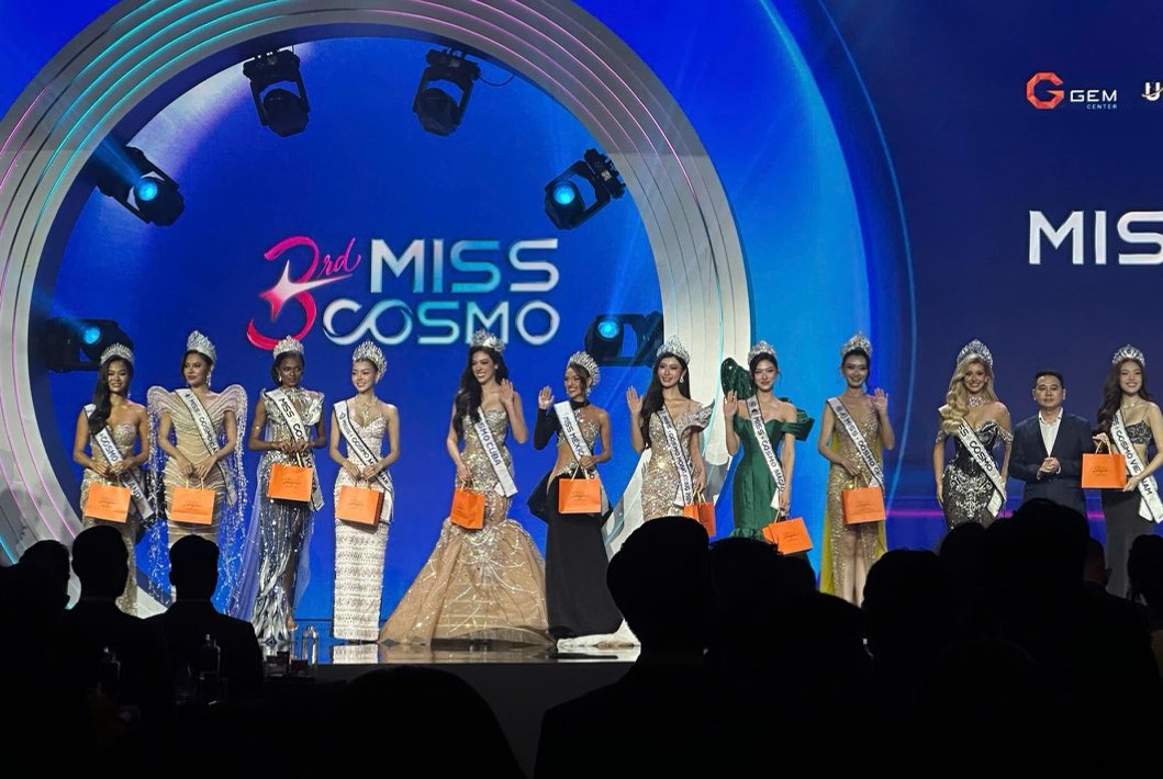 The beauties attending the Miss Cosmo 2026 press conference. Photo: Van Sang.