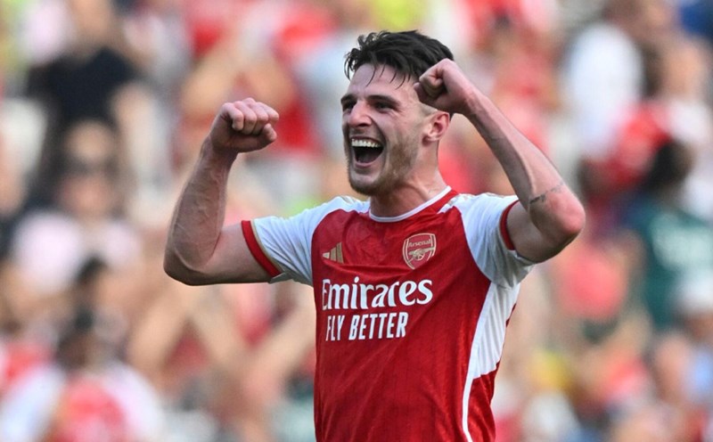 Declan Rice is currently an important pillar of Arsenal. Photo: AFP