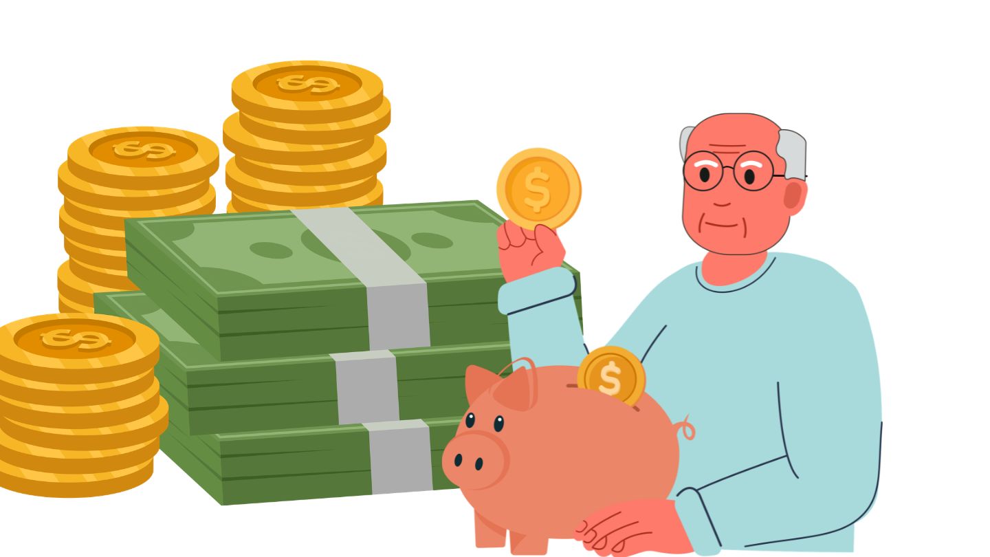 Retired people should clearly define the purpose of the accumulated money, especially the portion for situations arising in the future. Graphic photo: Huong Son/ AI used