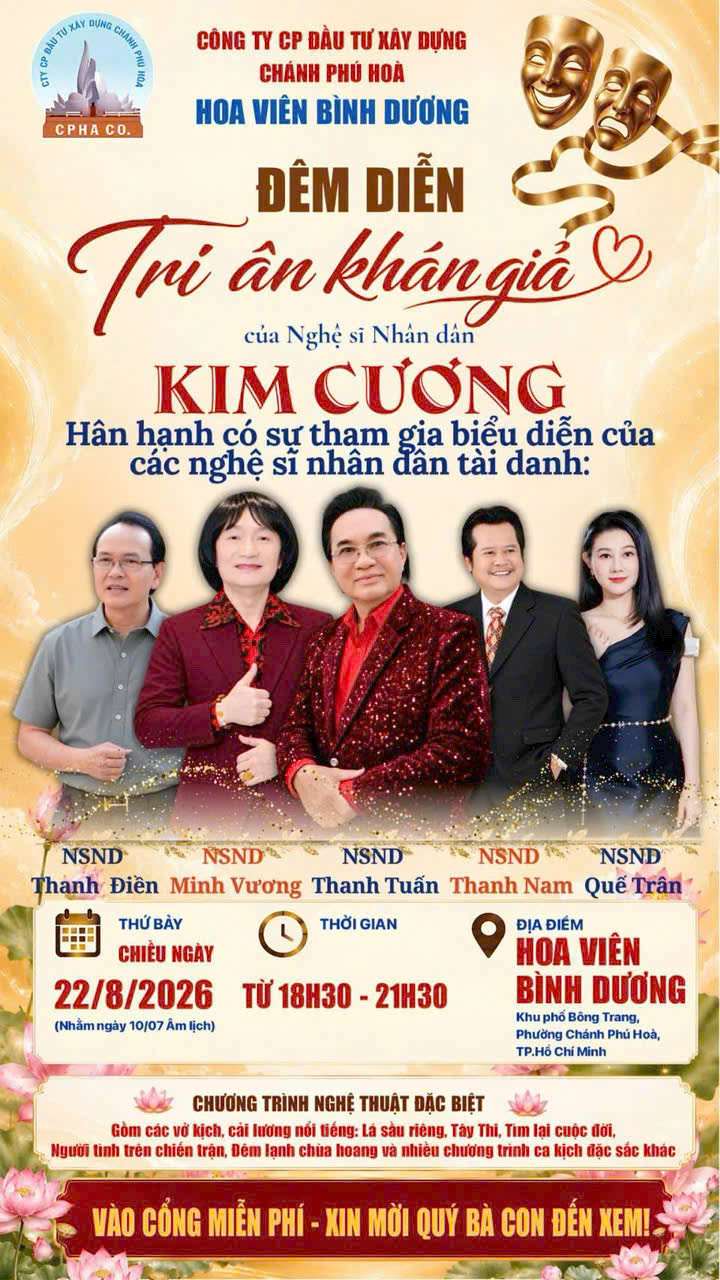 Đêm diễn tri ân. Ảnh: Ban tổ chức cung cấp