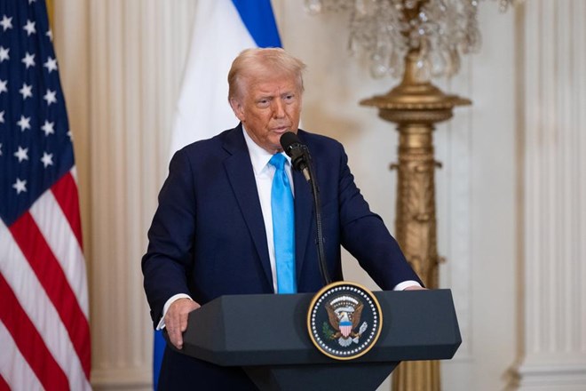 US President Donald Trump speaks at the White House. Photo: Xinhua
