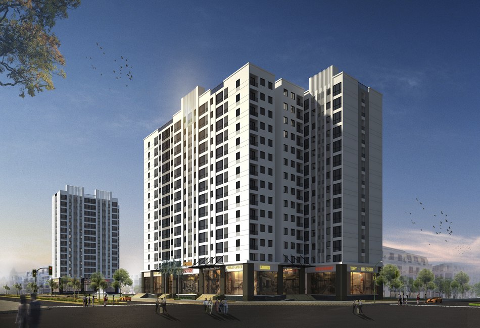 Perspective of the Me Linh Newcity Apartment project, this project will provide 793 social housing units. Photo: Minh Giang Co., Ltd