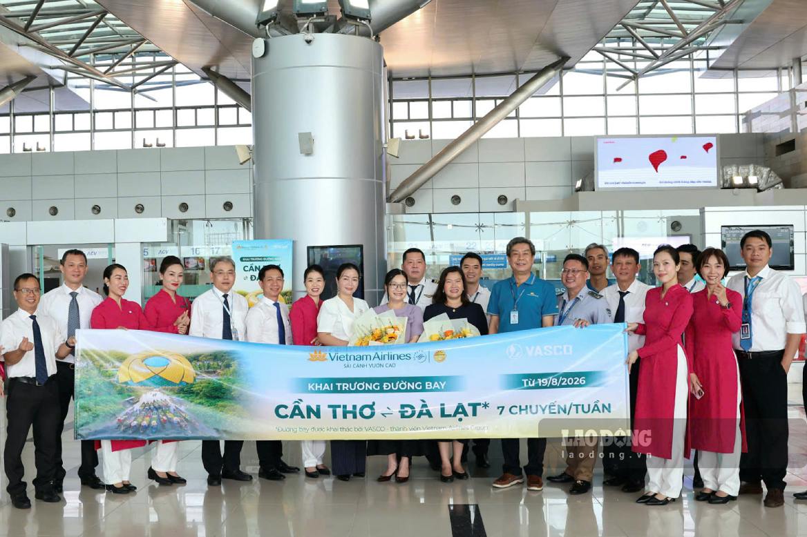 The Can Tho - Da Lat - Can Tho route is officially operated with daily frequency. Photo: Ta Quang