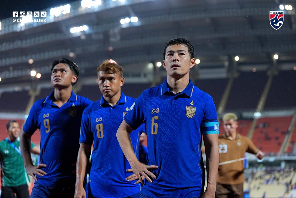 The Thai team was criticized by domestic media after losing to Singapore. Photo: FAT