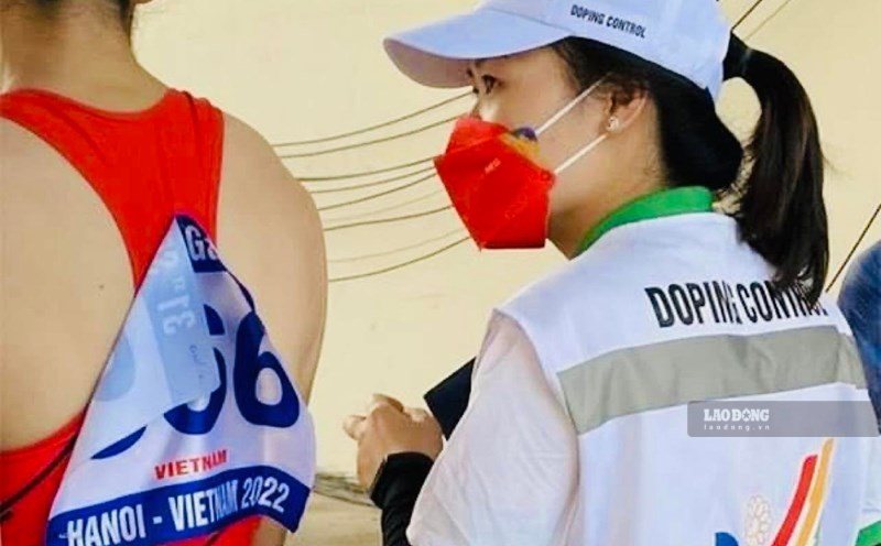 The Vietnam Anti-Doping Agency (VADA) has carried out doping testing sample collection. Photo: Hoai Viet