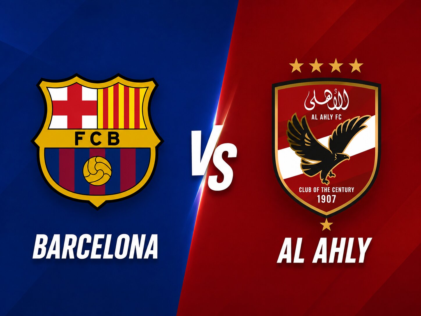 Barcelona vs Al Ahly football prediction. Graphics: Dieu Anh