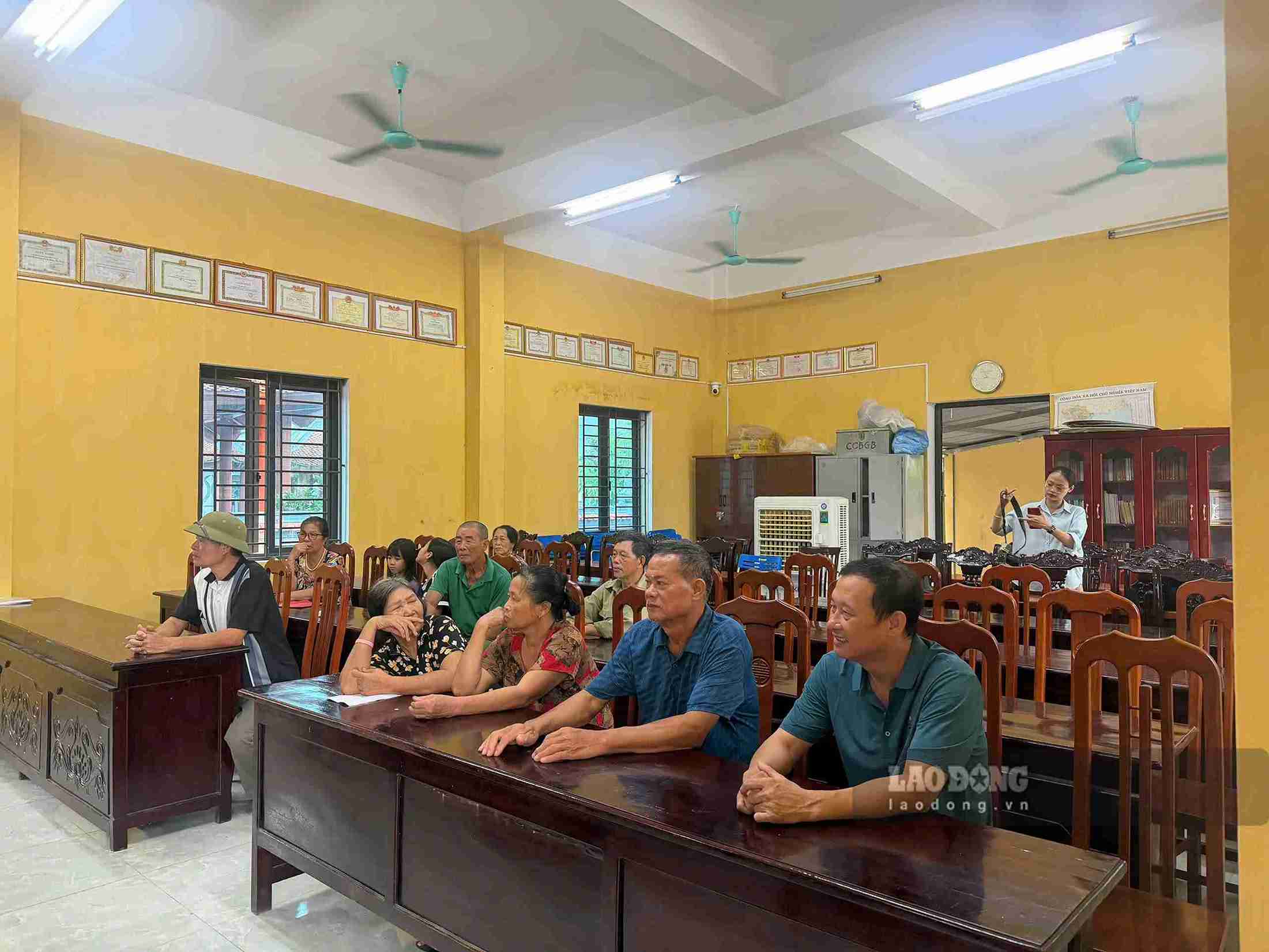 Tổng kinh phí bồi thường, hỗ trợ cho các hộ dân thôn Gia Khánh hơn 8,44 tỉ đồng. Ảnh: Mai Hương