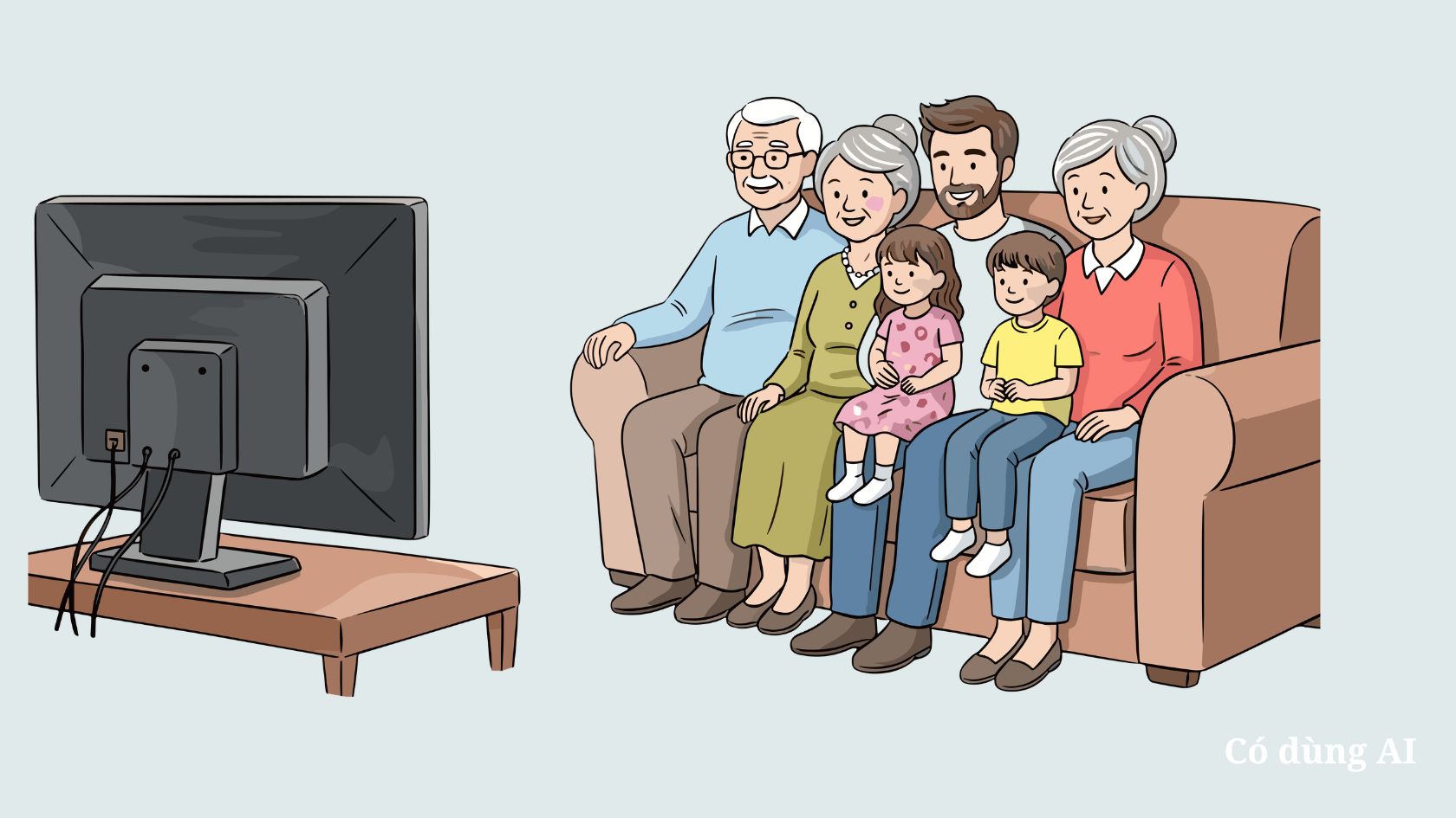 Living with a daughter-in-law helps the family always be peaceful. Photo AI