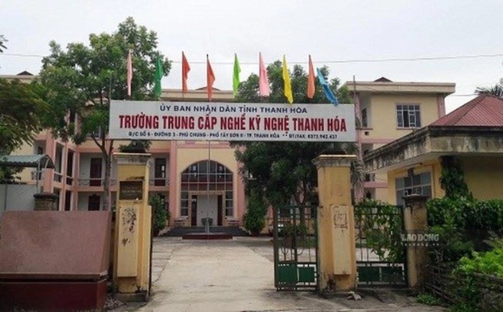 Trường Trung cấp nghề kỹ nghệ Thanh Hóa thời điểm trước sáp nhập. Ảnh: Trần Lâm