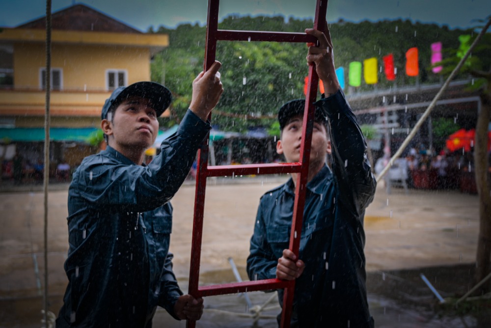 Cuộc diễn tập hoàn thành các nội dung, yêu cầu đề ra. Ảnh: Phương Vũ/Bộ CHQS An Giang