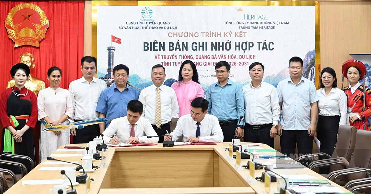 Tuyen Quang province strengthens cooperation and builds tourism promotion products. Photo: Department of Culture, Sports and Tourism of Tuyen Quang