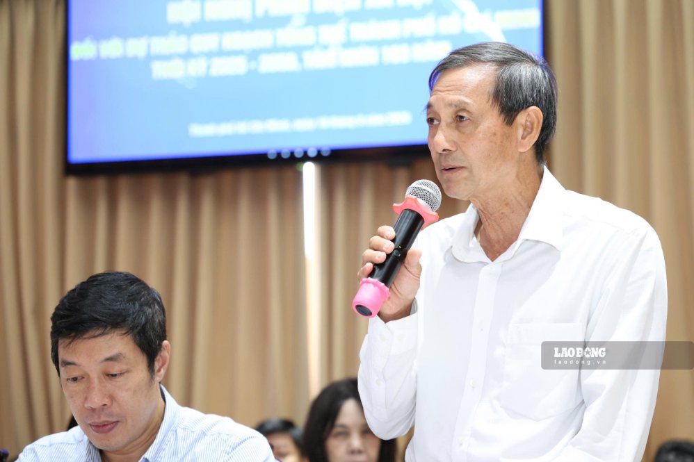 Ông Đặng Văn Khoa – Ủy viên Ủy ban MTTQ Việt Nam TPHCM, Chủ tịch Hội Bảo vệ thiên nhiên và môi trường TPHCM cho rằng quy hoạch đô thị gắn với phát triển mảng xanh. Ảnh: Minh Tâm