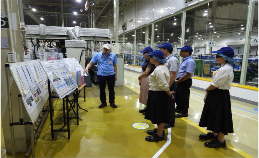 VGCL surveys occupational safety culture at DENSO Vietnam Co., Ltd. Photo: Project Team for building occupational safety culture provided by VGCL