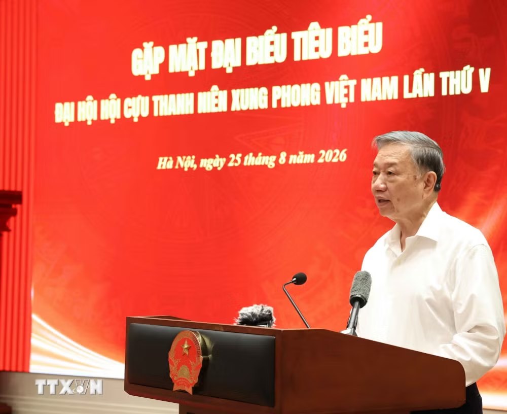 General Secretary and President To Lam emphasized strongly innovating the content and methods of operation of the Former Youth Volunteer Association in the direction of being streamlined, flexible, close to the grassroots and taking results as a measure. Photo: VNA