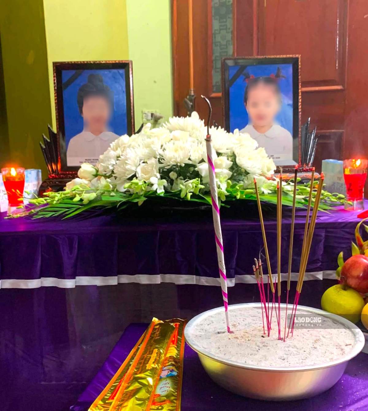 Two biological sisters in Nghi Loc commune died after showing abnormal symptoms. Photo: Pham Chung