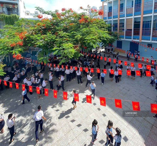 According to the approved plan, Khanh Hoa rearranges 271 public schools. Photo: Huu Long