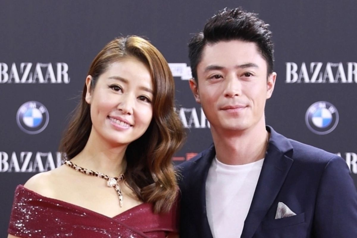 Husband and wife Lam Tam Nhu and Wallace Huo. Photo: Xinhua