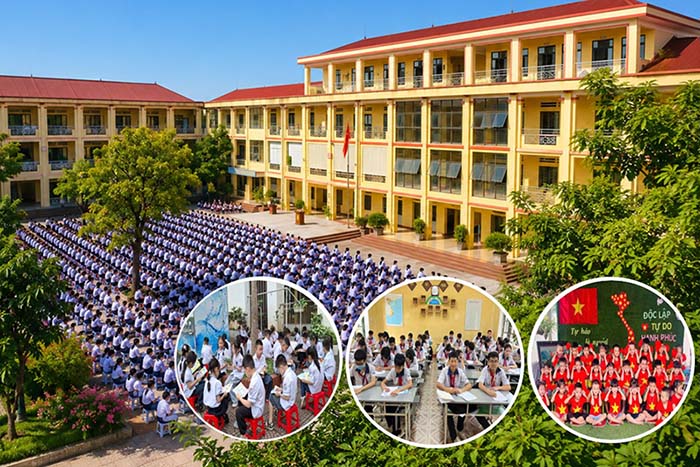 In the 2025 - 2026 school year, 918/954 educational institutions in Lao Cai province were recognized as meeting the "Happy School" criteria, reaching a rate of over 96%. Photo: Lao Cai Provincial e-Portal