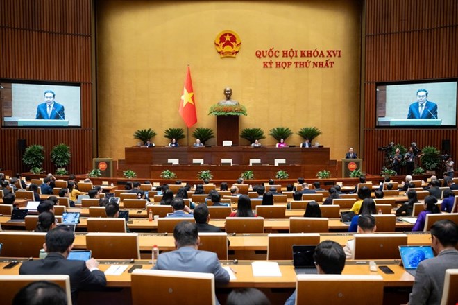 The National Assembly will consider personnel work under its authority at the 1st Extraordinary Session, 16th National Assembly. Pictured is the 1st Session, 16th National Assembly. Photo: Quochoi. vn