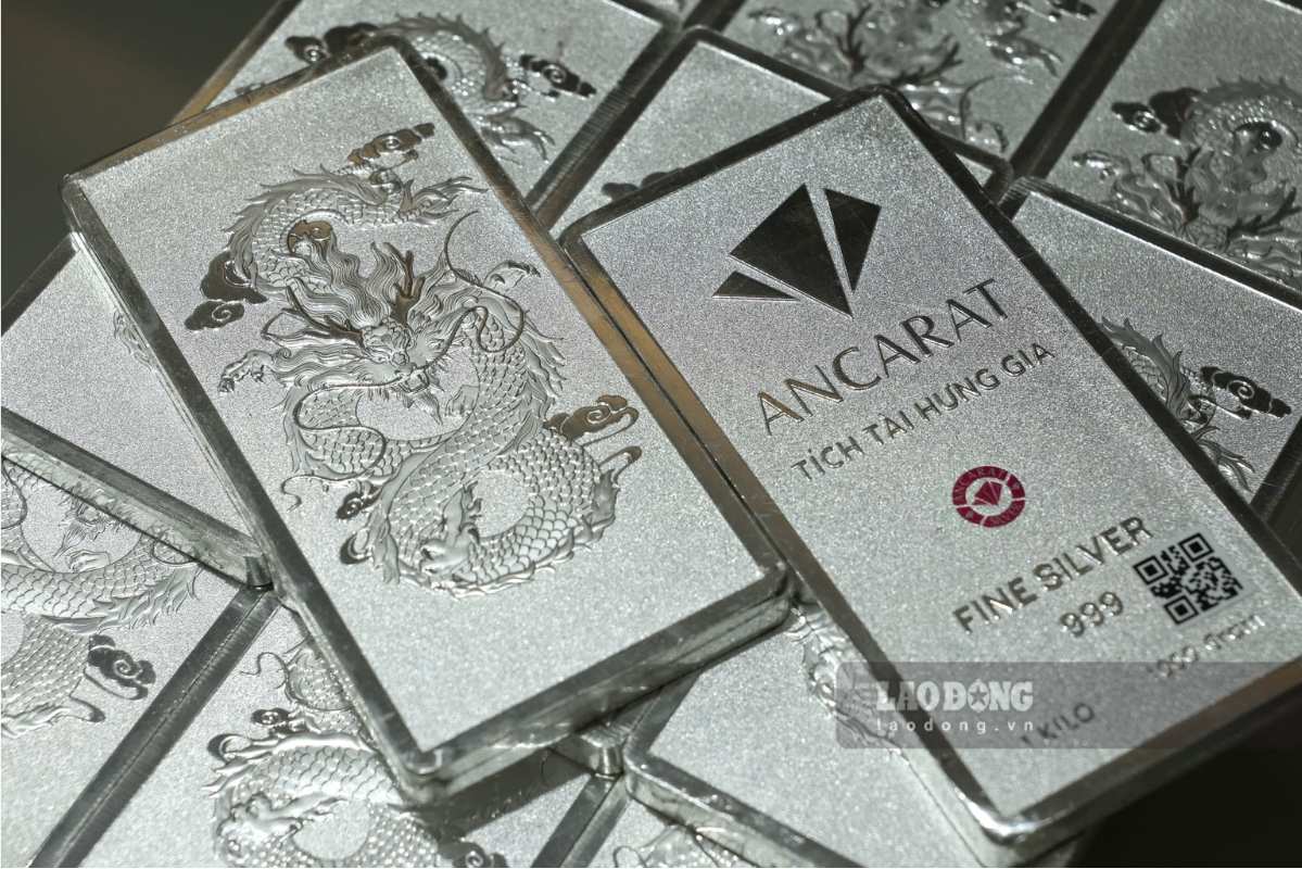 Domestic silver prices adjusted upwards in today's trading session. Photo: Phuong Anh