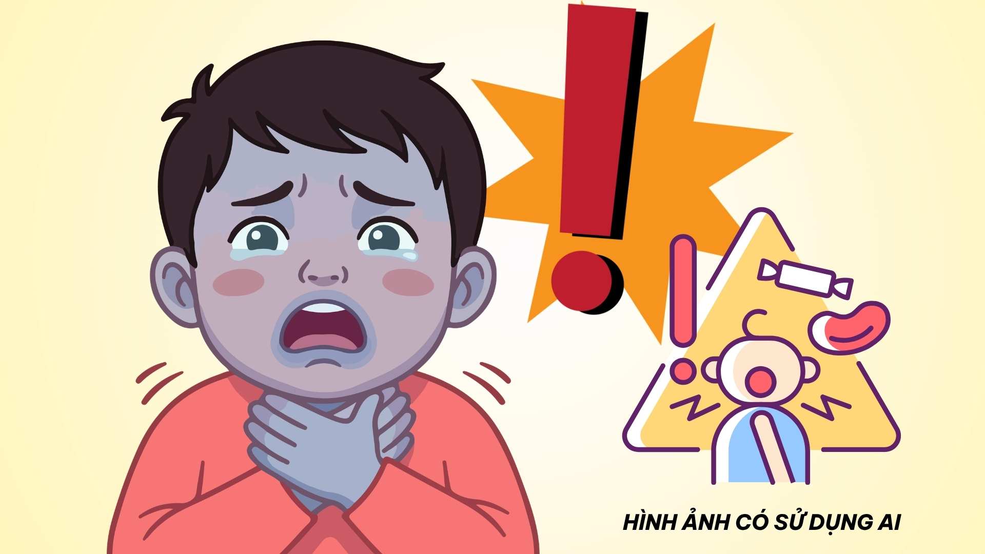 Signs to recognize a child choking on a foreign object in the airway that parents should not ignore