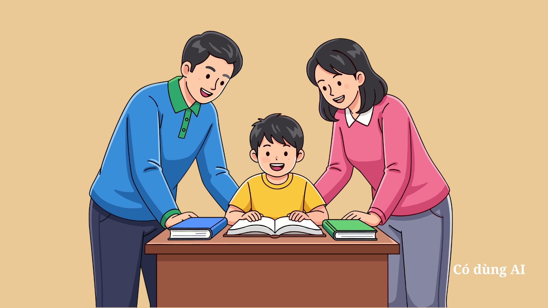 Understanding and accompanying properly is the golden key to help children overcome the inferiority complex of poor academic performance. Photo AI
