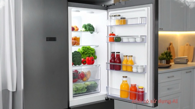 Many types of bacteria still exist in food even when refrigerated. Photos using AI: Huong Son