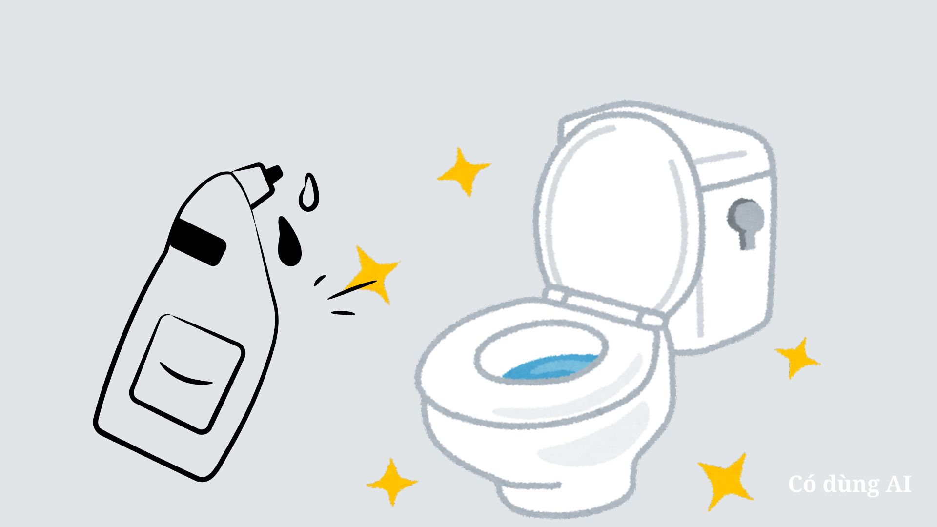 Clean toilets with simple tips. Photo AI