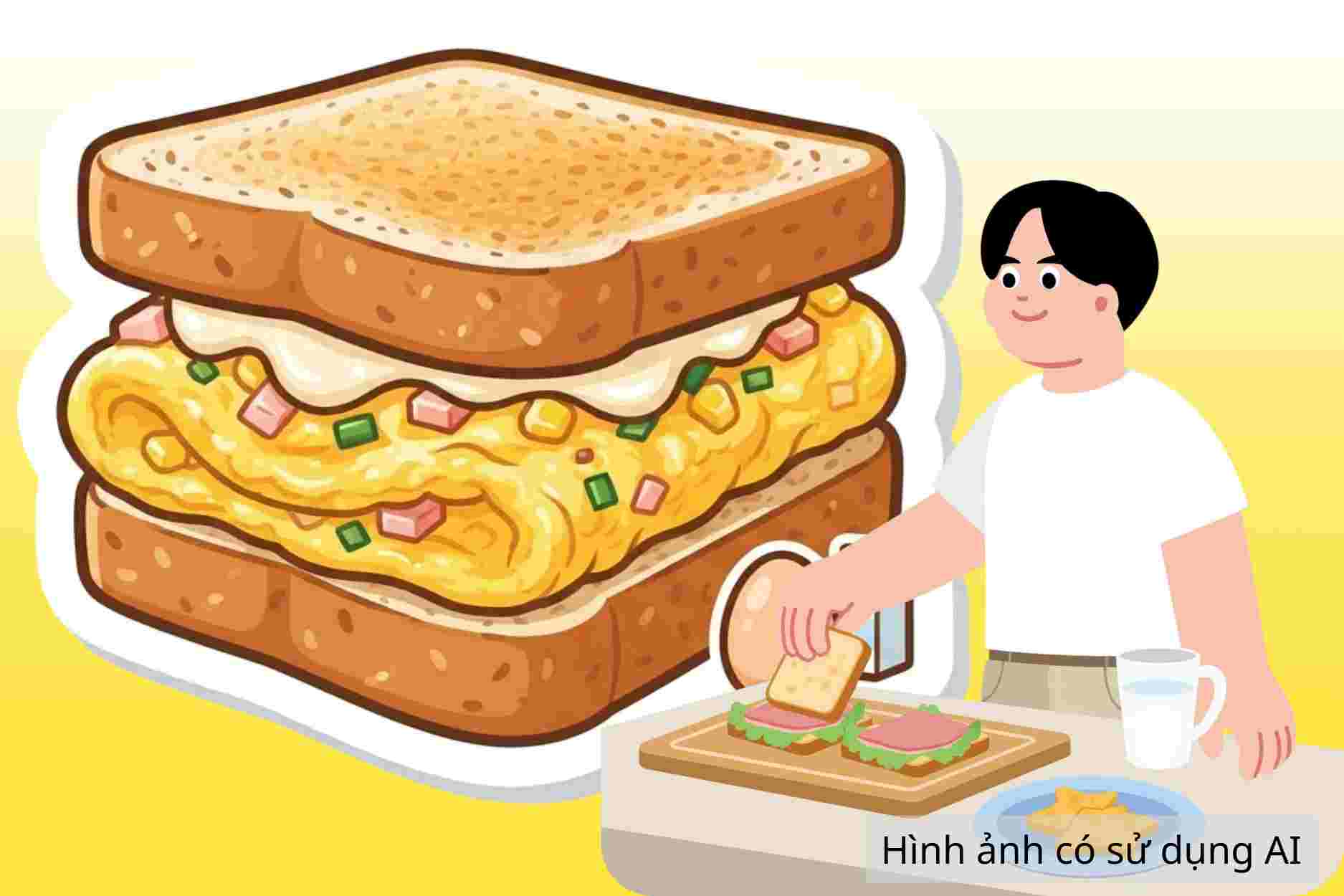 2 ways to make delicious and quick egg sandwiches for busy people