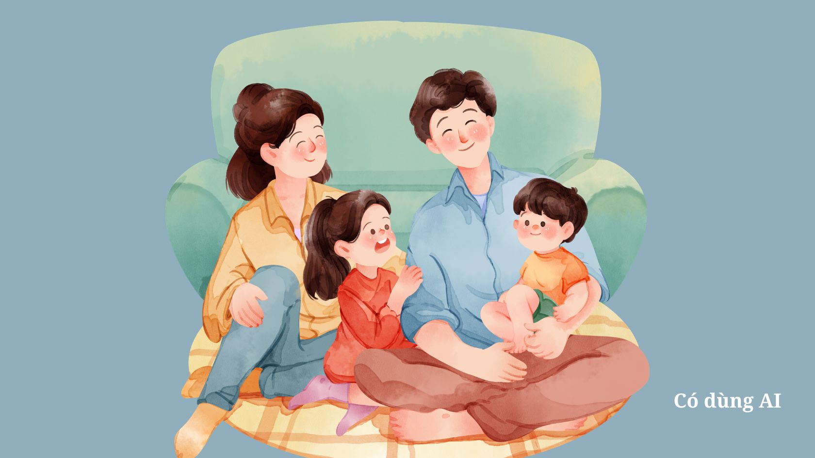 Building equality and understanding is the golden key to helping parents overcome the barrier of common children and separate children. Photo AI