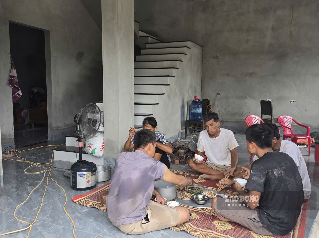 Gia đình ông Chu Văn Sơn đã chuyển đến nơi ở mới tại khu tái định cư xóm 11, xã Khánh Nhạc, tỉnh Ninh Bình. Ảnh: Nguyễn Trường