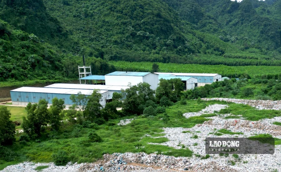 Tan Ky Waste Treatment Plant (located in Tan Phu commune, Nghe An province) has a total investment of 160 billion VND. Photo: Quang Dai