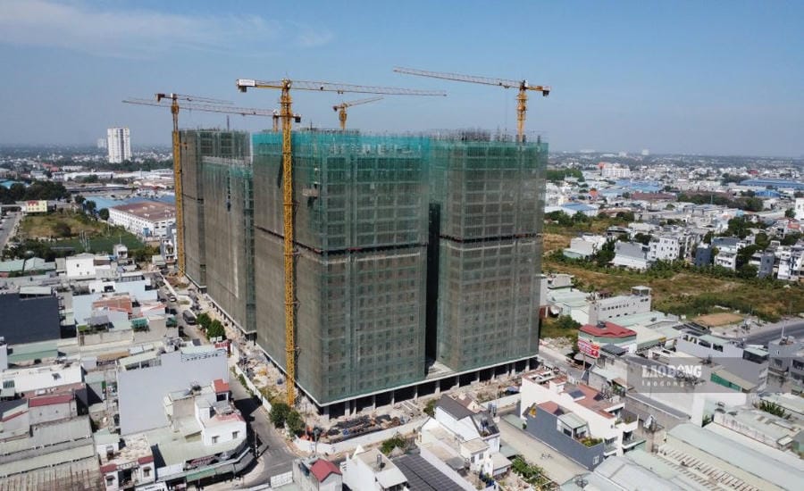 Becamex Group is building 1,000 social housing units for rent. In the near future, it will continue to build 2,000 rental housing units. Photo: Dinh Trong