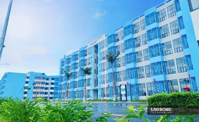 Worker housing area of Luxshare ICT Co., Ltd. in VSIP Nghe An Industrial Park. Photo: Duy Chuong